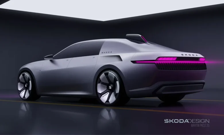 2025 Škoda 100 Concept Blends Retro Charm with Futuristic EV Innovation
