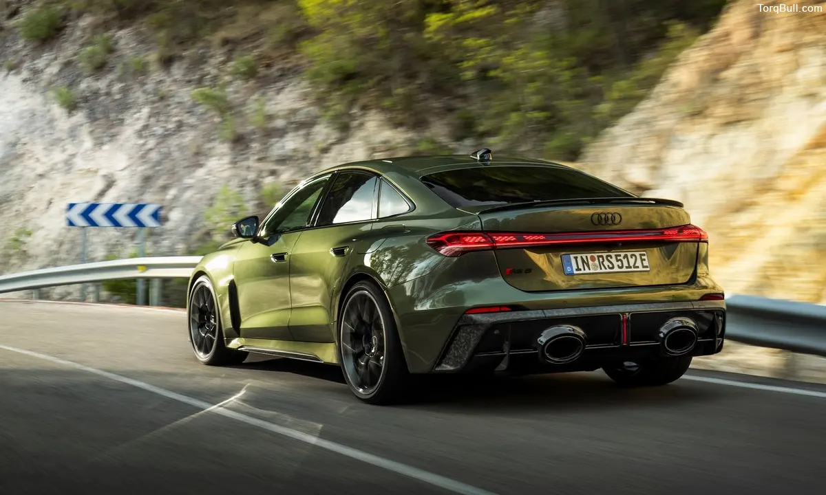 2027 Audi RS5 on road rear view
