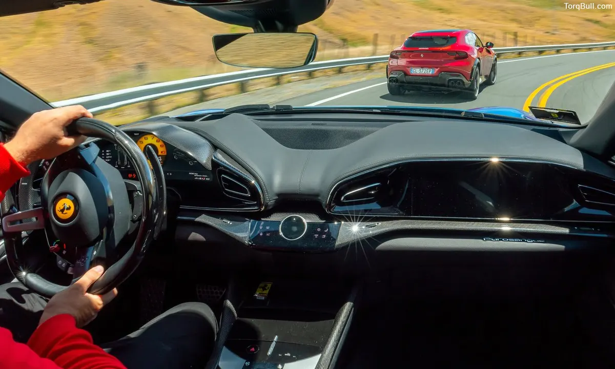 Ferrari Purosangue interior dashboard