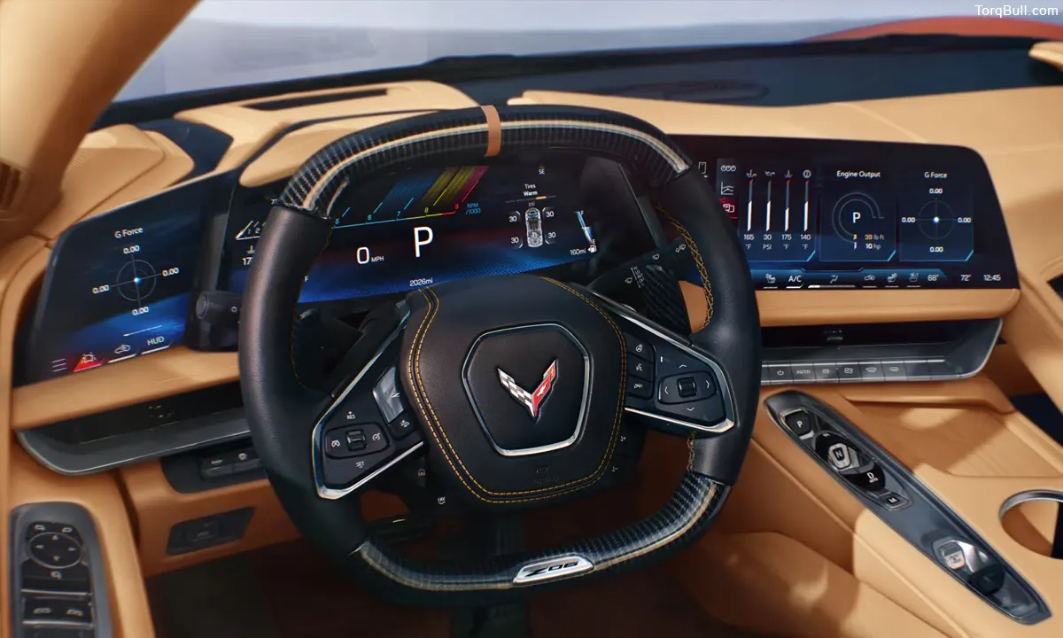 Corvette Z06 interior dashboard