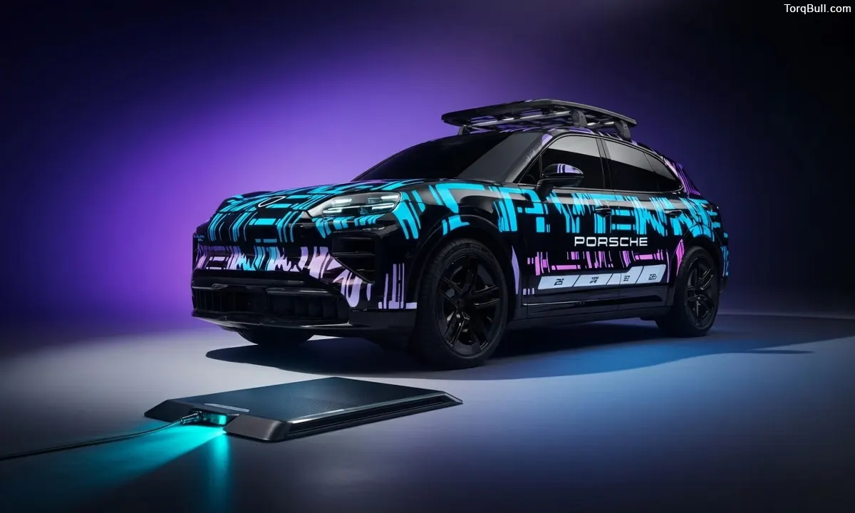 Say Goodbye to Plugs: The Porsche Cayenne Electric Gets Wireless Home Charging