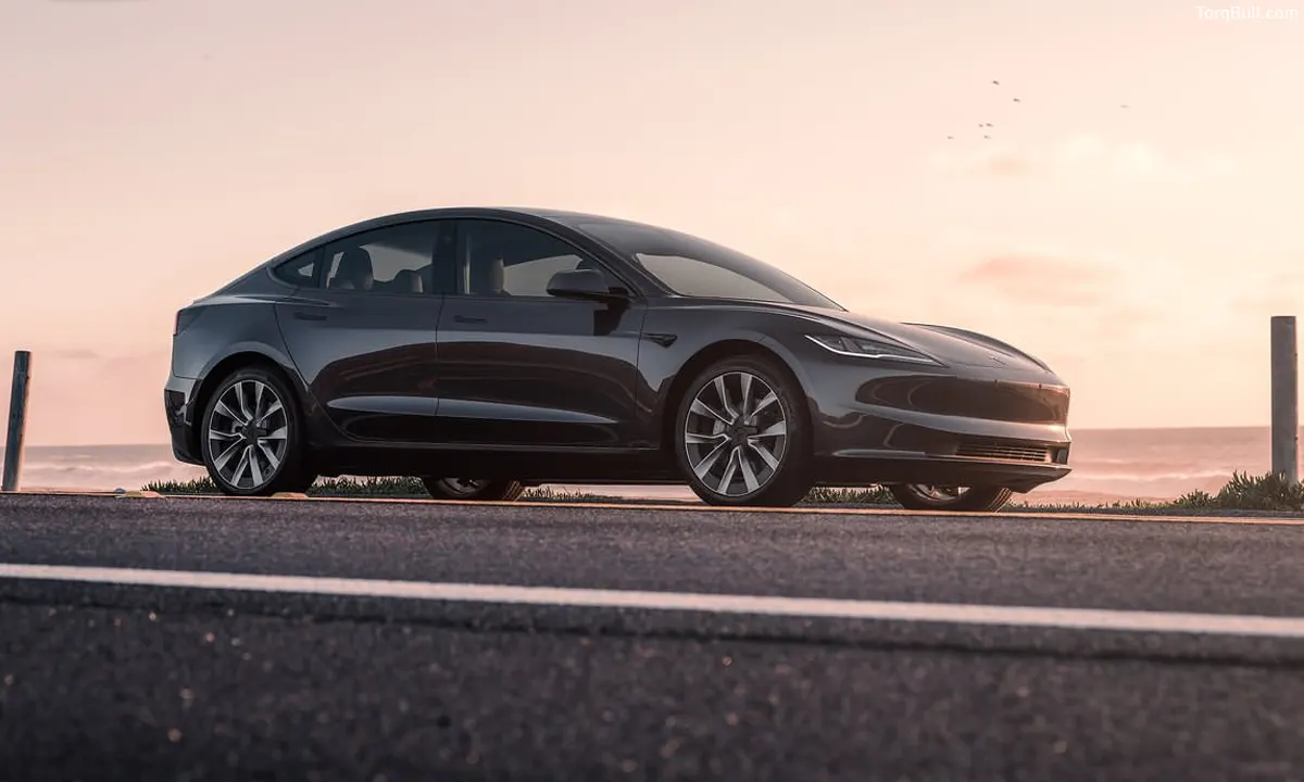 Tesla model 3 waiting for charging