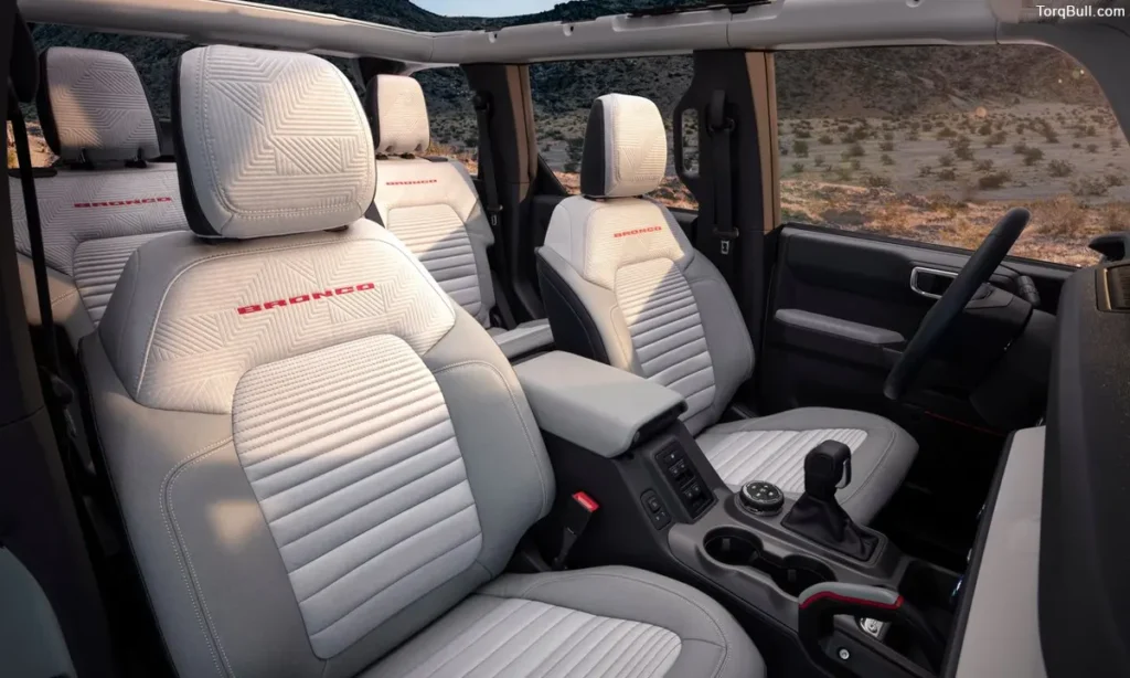 Ford Bronco premium interior seats 349058