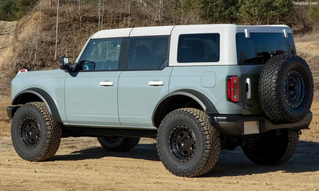 Ford Bronco rear view in mountain 902345