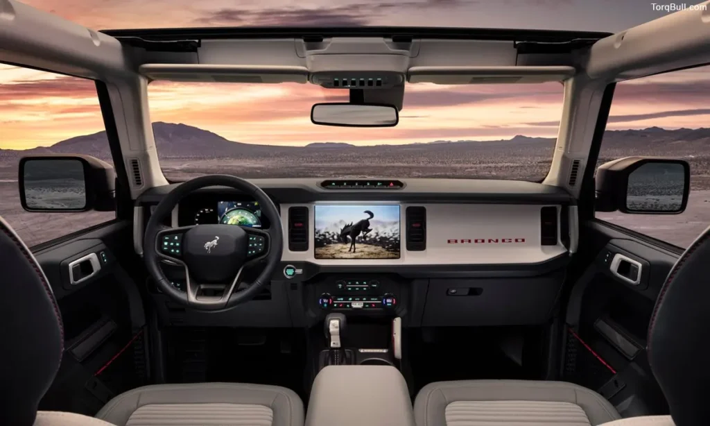 Ford Bronco interior dashboard