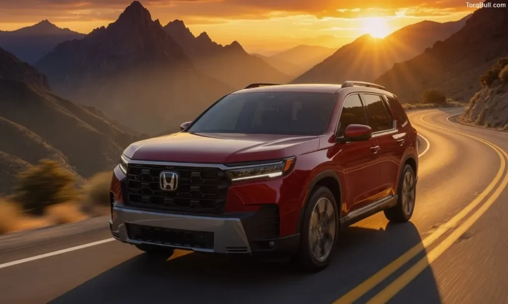 Honda Pilot on mountain 938457