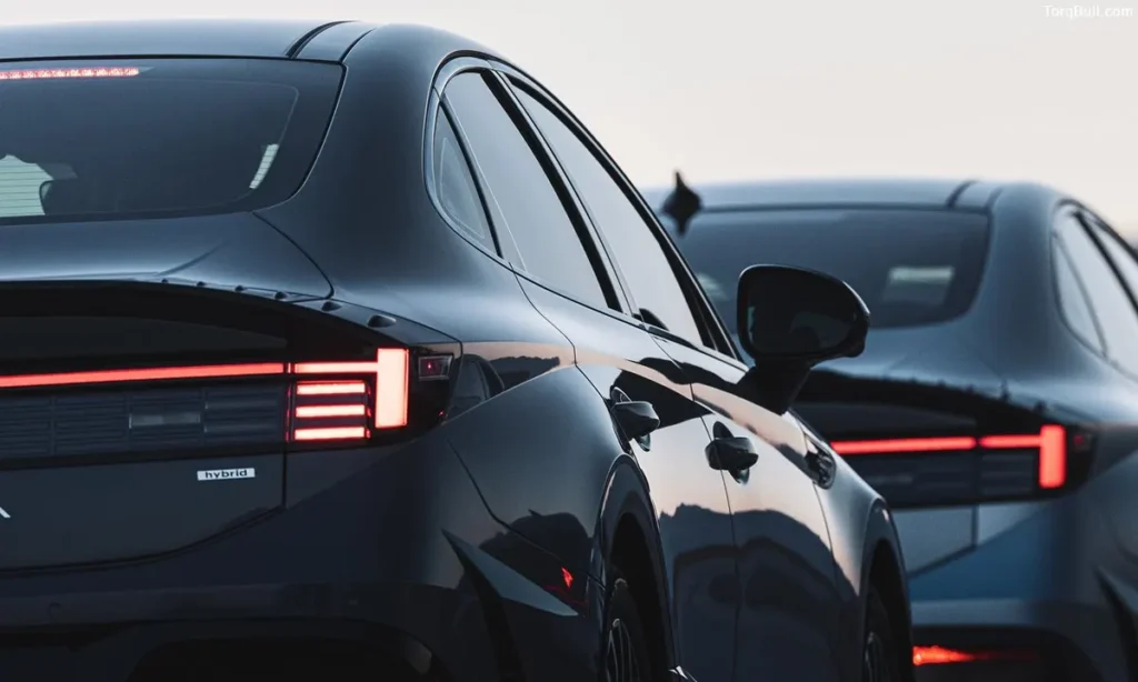 Hyundai Sonata rear profile tail lights