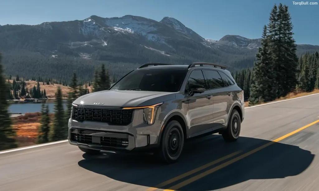 Kia Sorento driving on mountain 2903485