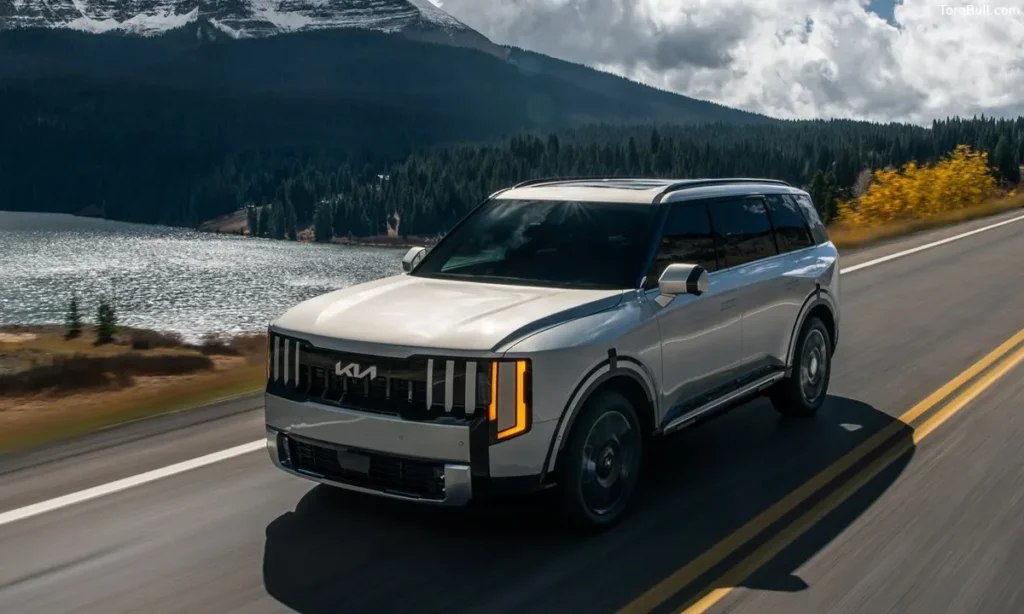 Kia Telluride on-road front view 289457