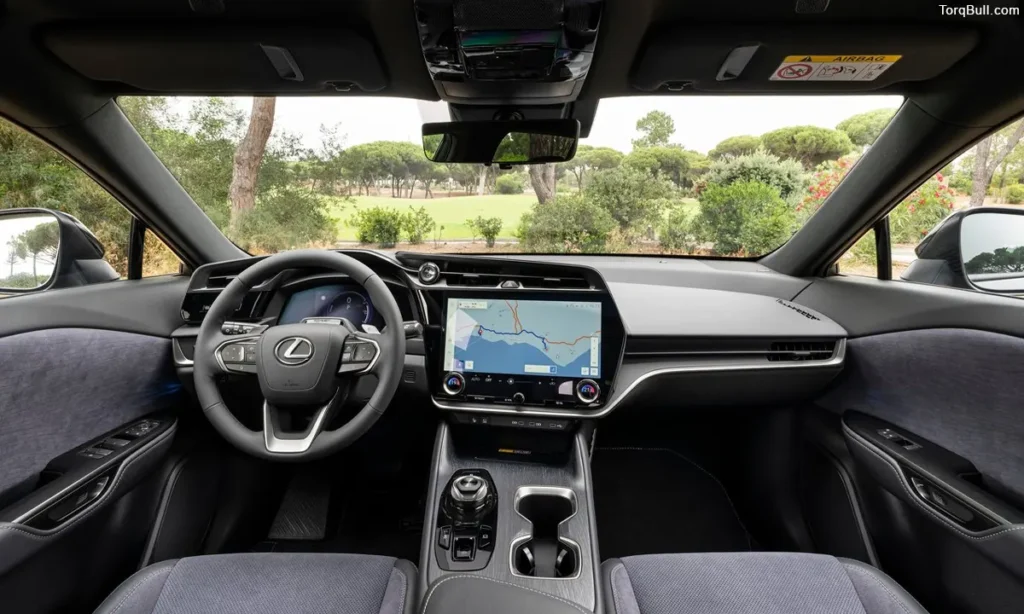 Lexus RZ interior dashboard