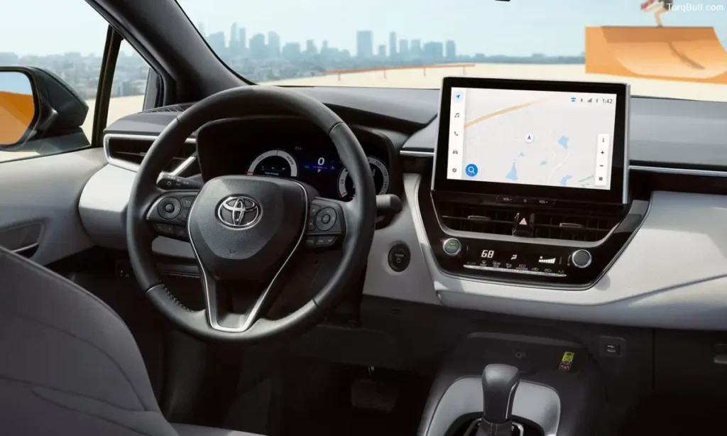 Toyota Corolla interior infotainment system