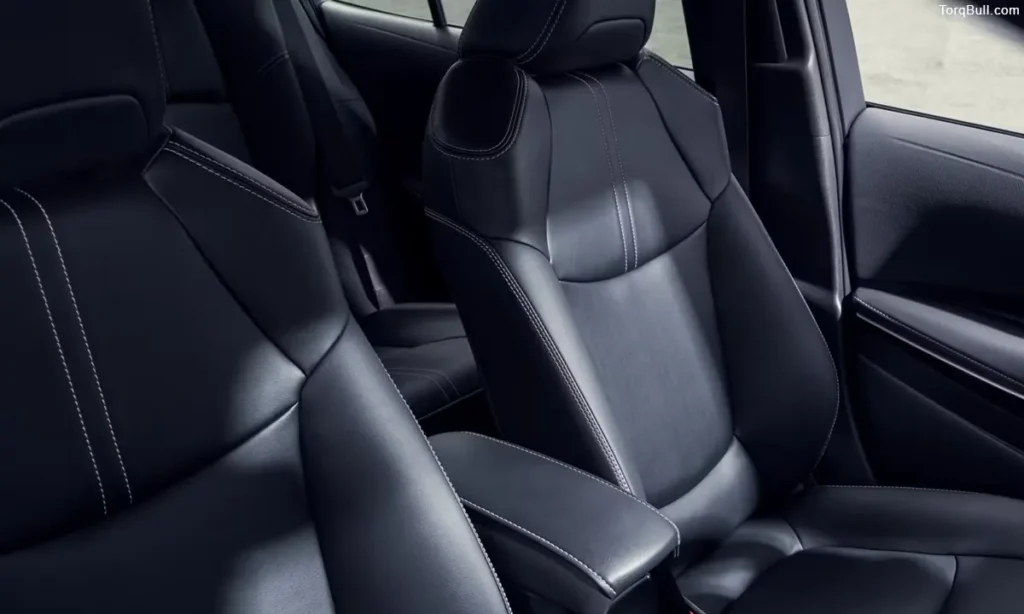 Toyota Corolla interior front seats