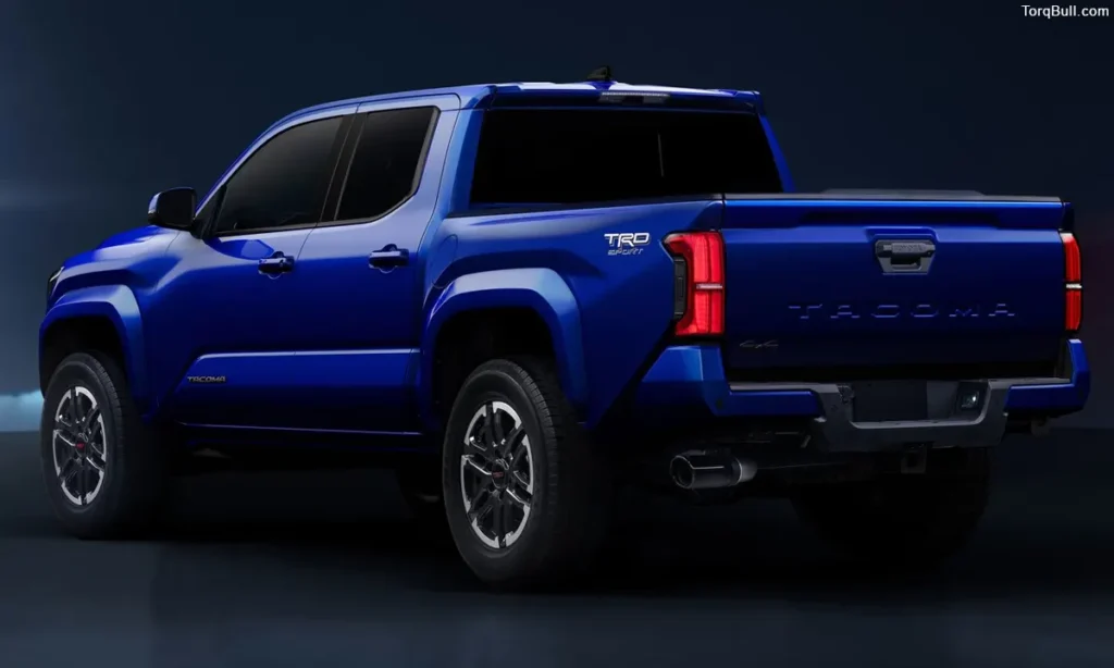 Blue Toyota Tacoma Rear view 340895