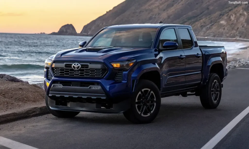 Toyota Tacoma TRD Sport front fiew on road 3456