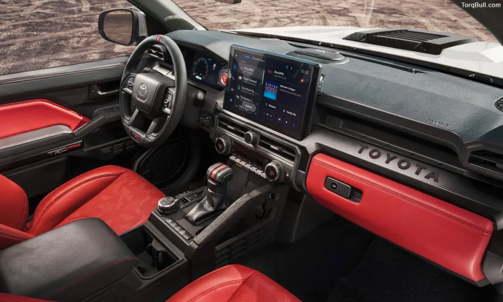 Toyota Tacoma TRD Pro rear tough red interior