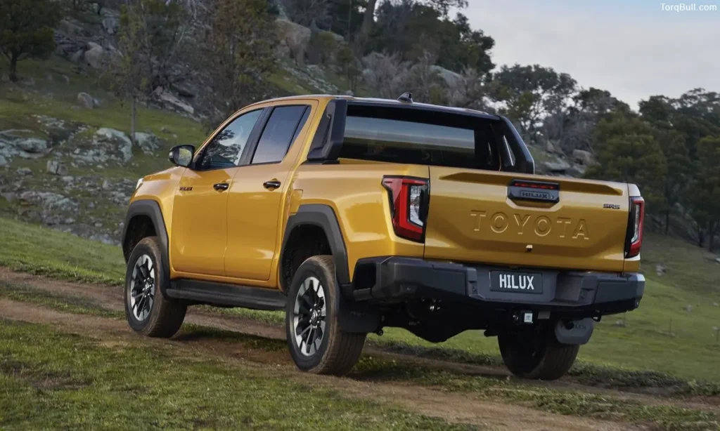 Toyota Hilux off road rear view
