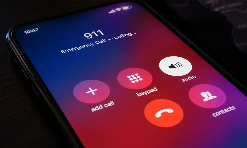 Call 911 after car accident