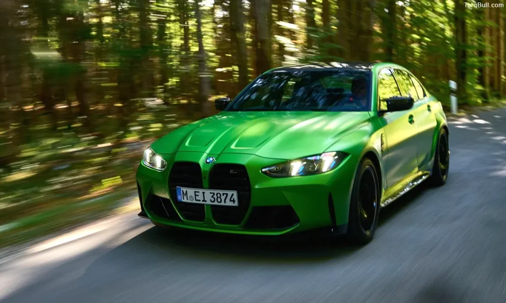 BMW M3 in the forest