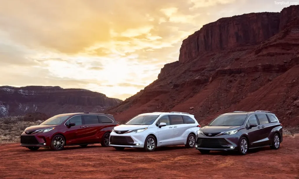Toyota Sienna Trim in the mountain