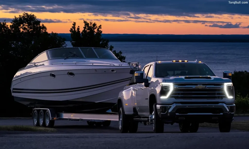 Chevrolet Silverado Towing a Boat