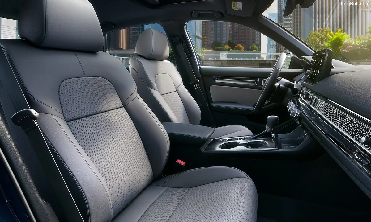 Honda Civic front seats side view