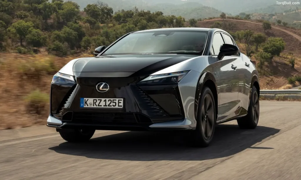 Lexus RZ on road front view 982475