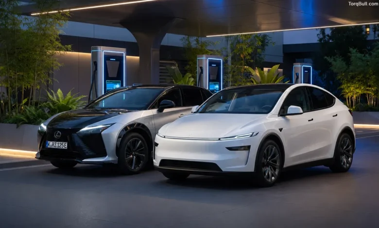 Lexus RZ vs Tesla Model Y Range. The Ultimate Electric SUV Comparison for 2026