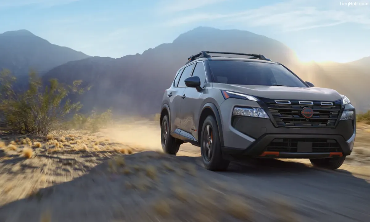 Nissan Rogue off roading in mountain