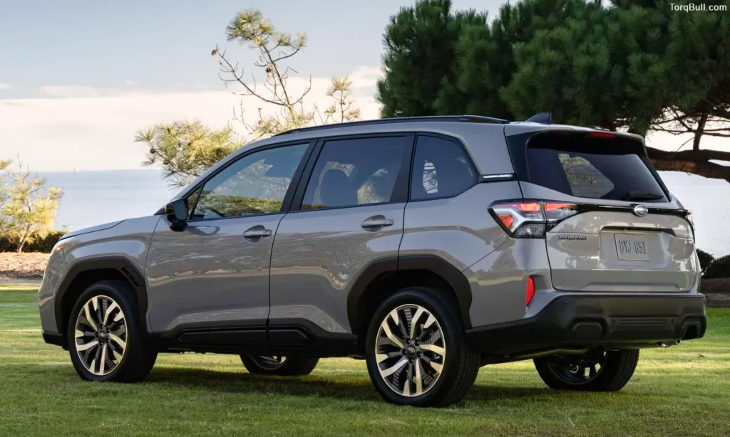 Subaru Forester in the lawn