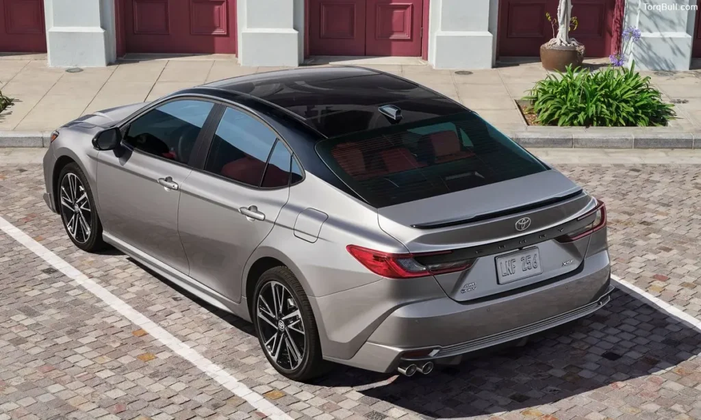 Toyota Camry outside the house