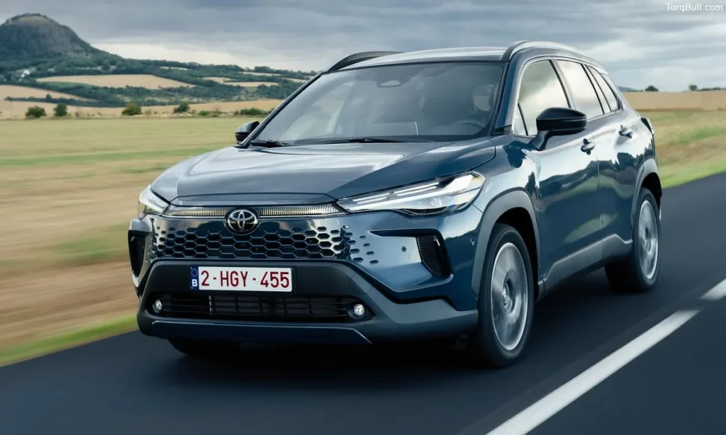 Toyota Corolla Cross Hybrid on road 390485