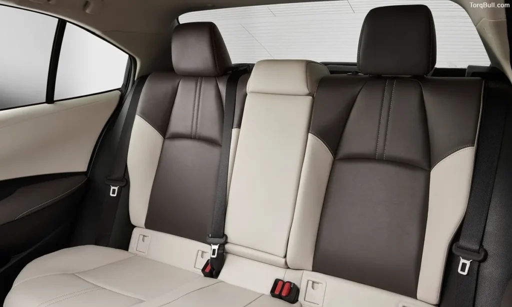 Toyota Corolla Rear Passenger seats