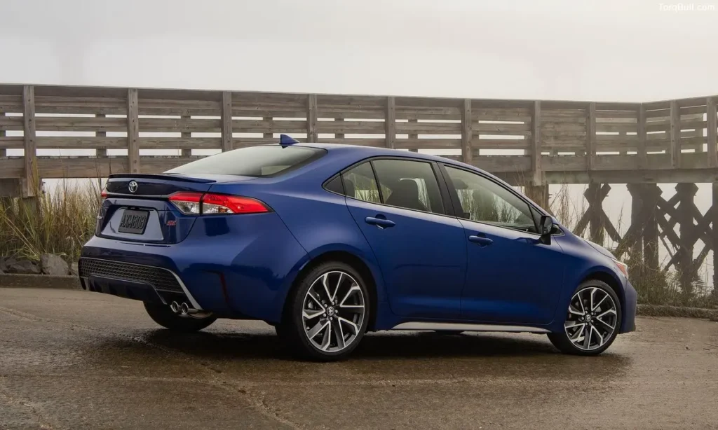 Toyota Corolla parking rear view