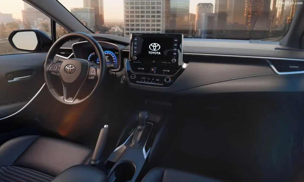 Toyota Corolla interior dashboard 456687