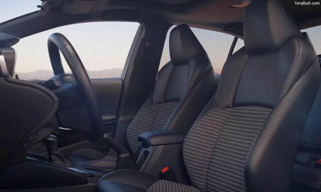 Toyota Corolla interior front seats
