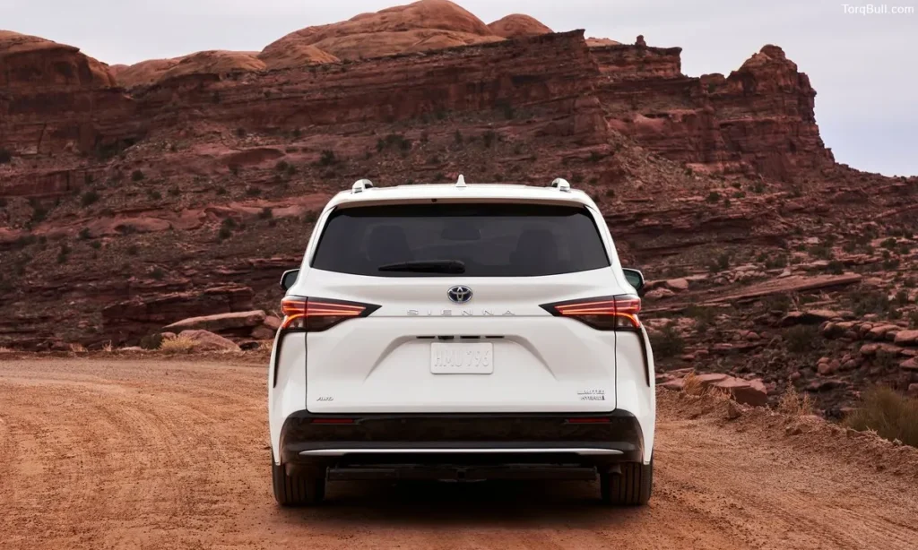 Toyota Sienna on hills