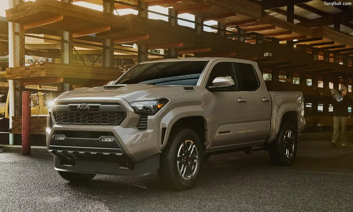 Toyota Tacoma in a factory