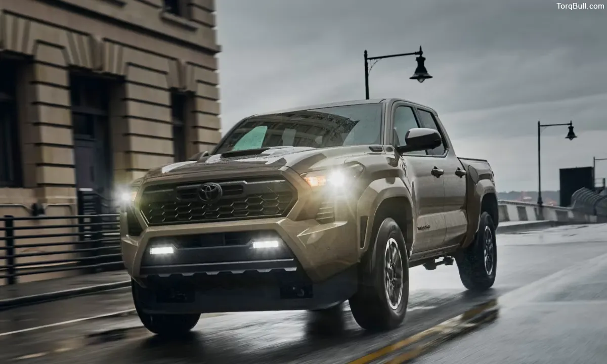 Toyota Tacoma running onm road 456