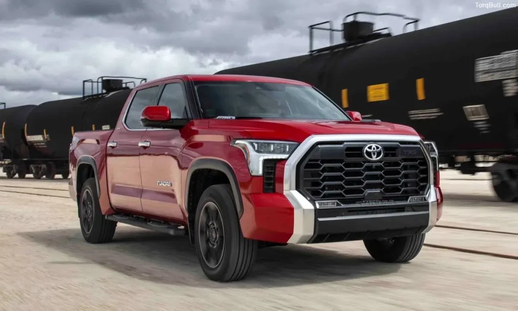 Toyota Tundra parking front view