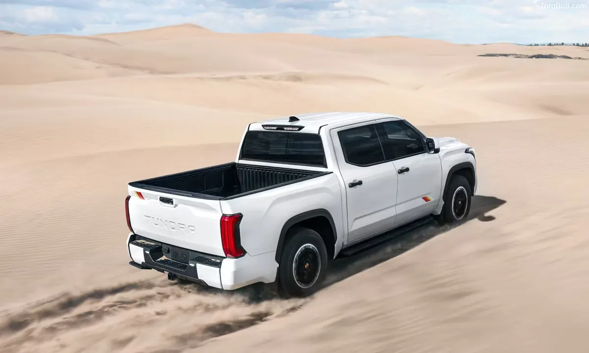 Toyota Tundra on desert