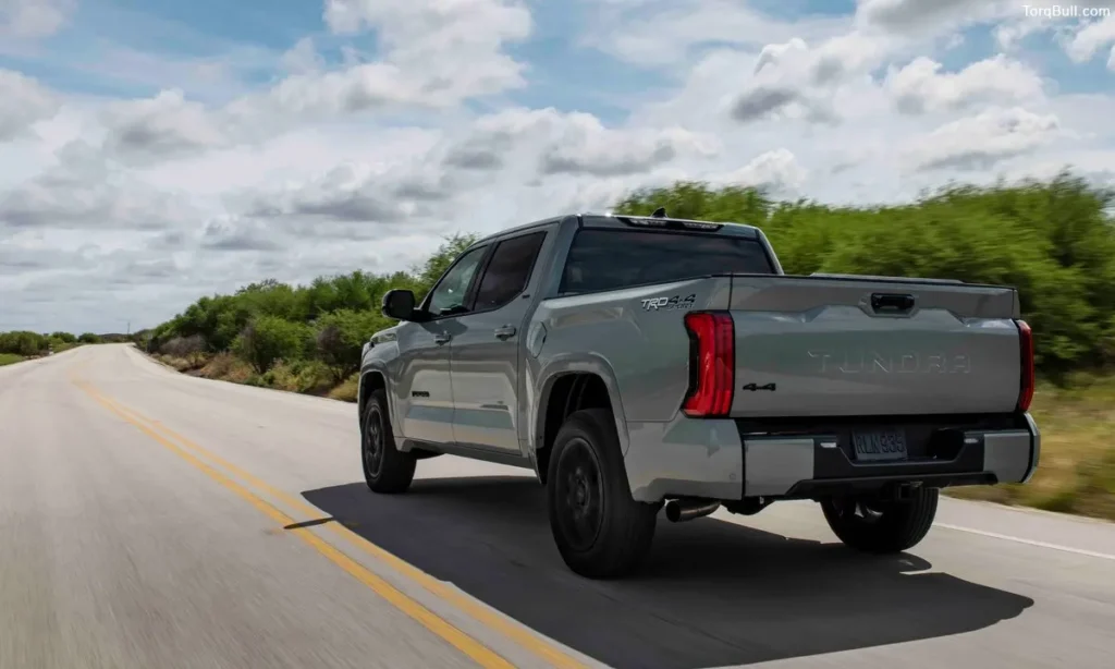 Toyota Tundra rear view on road 908345