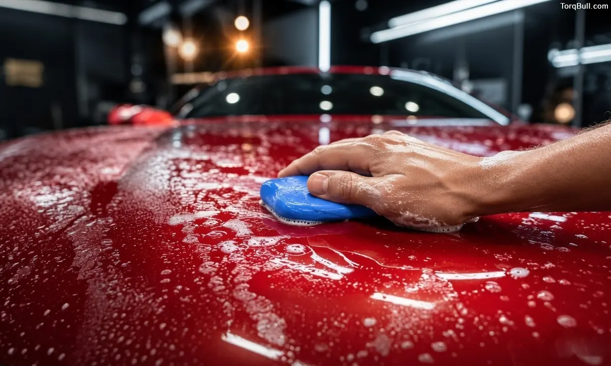 car clean with clay bar