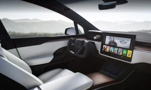 Photo: Tesla Can the Cayenne Electric Beat Tesla Model X Plaid Performance Expectations?